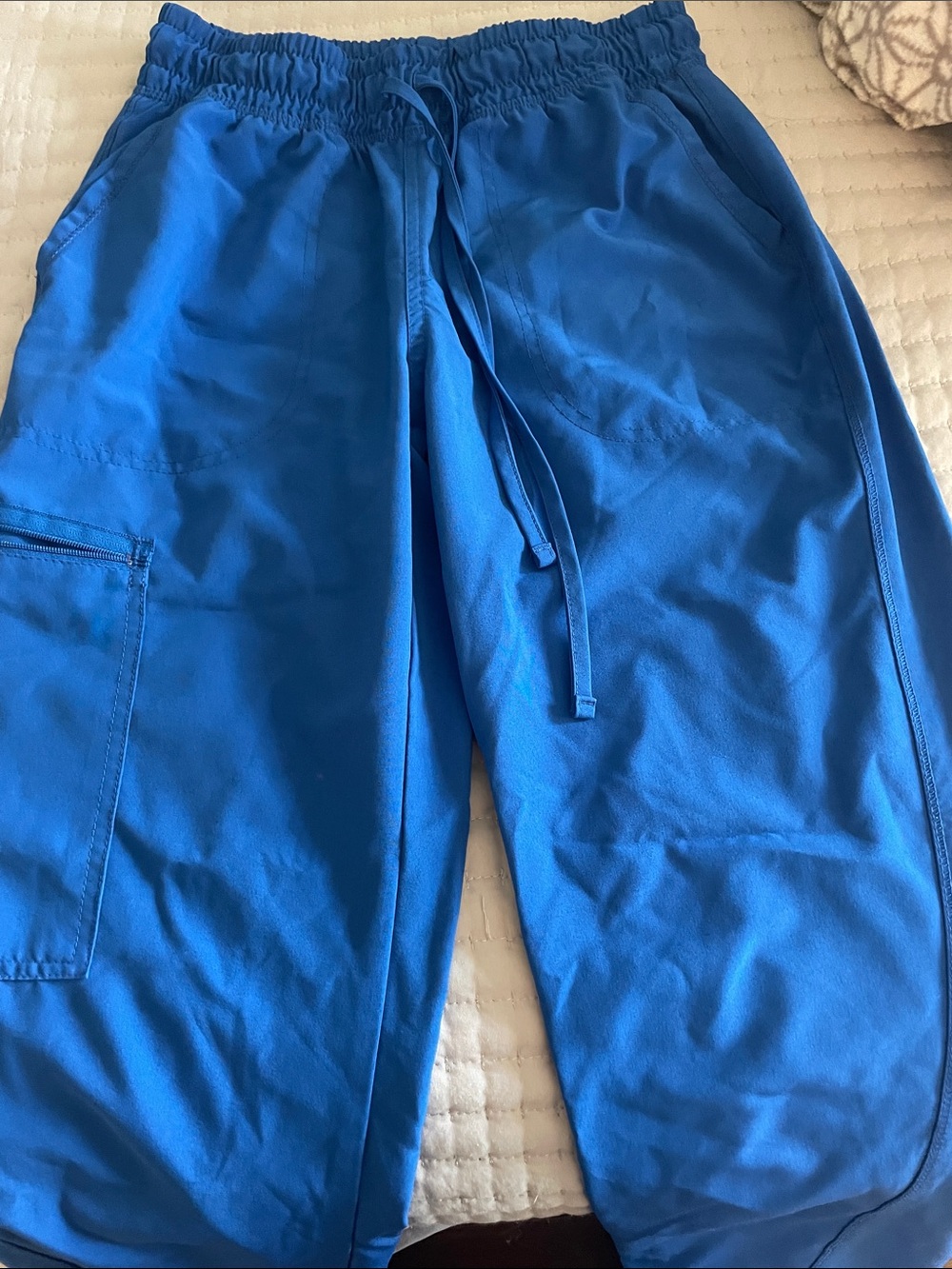Royal blue scrub pants